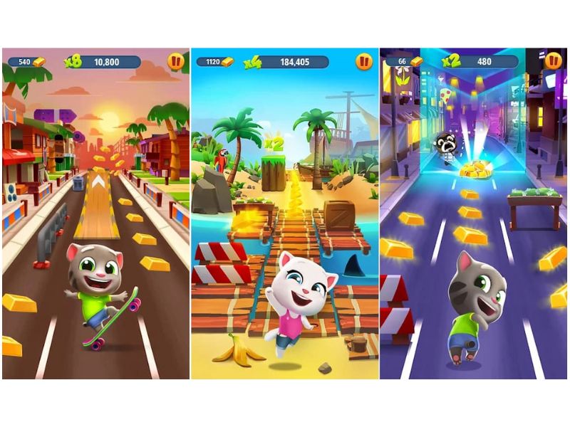 Tính Năng Nổi Bật Của Hack Talking Tom Gold Run 