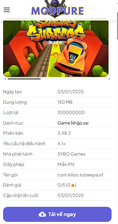 Hướng Dẫn Tải Và Cài Đặt Subway Surfers Hack Bản Mới Nhất