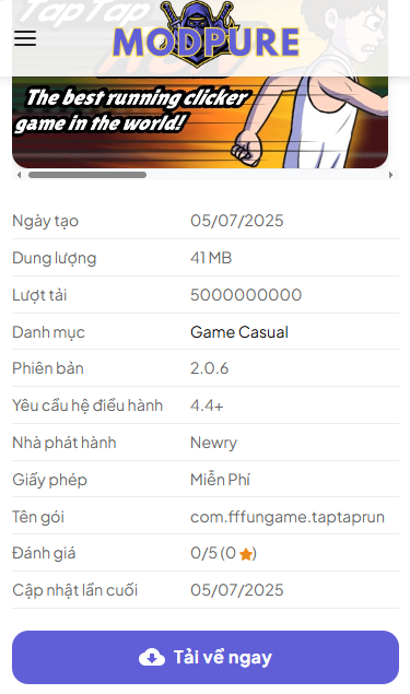 Hướng Dẫn Tải Và Cài Đặt Tap Tap Run Hack Bản Mới Nhất